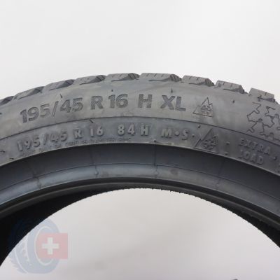 6. Opony 195/45 R16 4x CONTINENTAL 84H XL WinterContact TS 870 Zimowe 2022/23 
