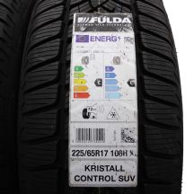 4. 4 x FULDA 225/65 R17 106H XL Kristall Control SUV Zima 2024 Jak Nowe