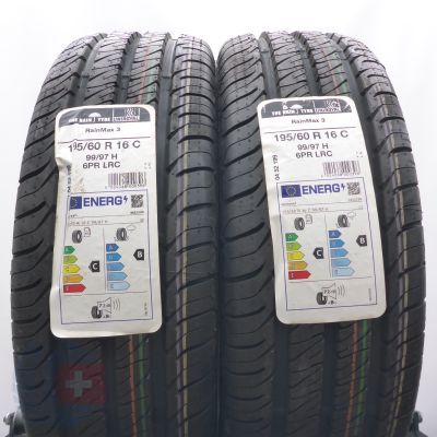 3. Opony 195/60 R16C 4x UNIROYAL 99/97H Rain-Max 3 Letnie 2022 