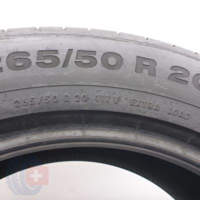 5. Opony 265/50 R20 4x CONTINENTAL 111V XL ContiSportContact 5 SUV Letnie 2021 5,8-6,5mm