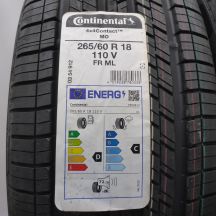 2. Opony 265/60 R18 2x CONTINENTAL 110V 4x4Contact MO Letnie M+S 2022 Nieużywane