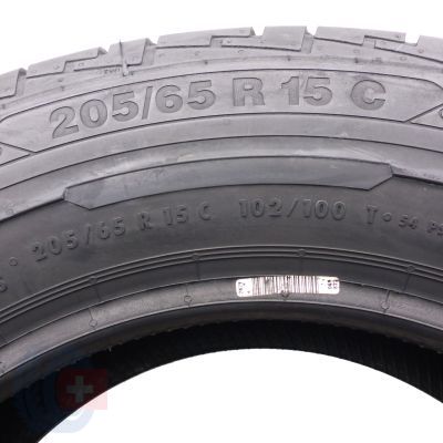 6. Opony 205/65 R15C 4x CONTINENTAL 102/100R ContiVanContact 100 Letnie 2015 Nieużywane