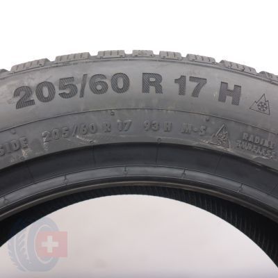 6. Opony 205/60 R17 4x CONTINENTAL 93H WinterContact TS 850 P Zimowe 2020 Nieużywane 