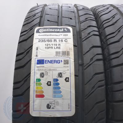 2. Opony 235/65 R16C 2x CONTINENTAL 121/119R ConiVanContact 200 Letnie 2023 
