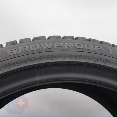 5. Opony 245/40 R19 2x NOKIAN 98V XL Snowproof 1 Zimowe 2024 7,8-8mm