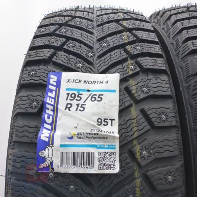 2. Opony 195/65 R15 2x MICHELIN 95T XL X-ICE North 4 KOLCE Zimowe 2022