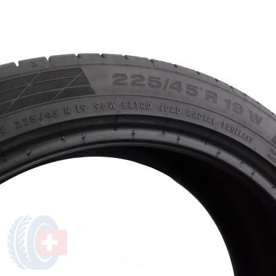4. 2 x CONTINENTAL 225/45 R19 96W XL ContiSportContact 5 Lato DOT16 6,2-5,8mm