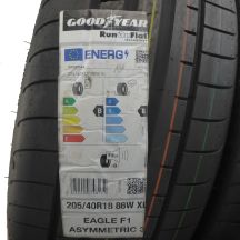 3. 2 x GOODYEAR 205/40 R18 86W XL Eagle F1  RUN FLAT BMW Lato 2022
