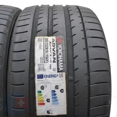 3. Opony 295/35 R19 2x YOKOHAMA 104Y XL Advan Sport S105S Letnie 2020 Jak Nowe Nieużywane