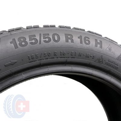 4. 2 x CONTINENTAL 185/50 R16 81H 6,2-6,8mm ContiWinterContact Ts850 Zima DOT16