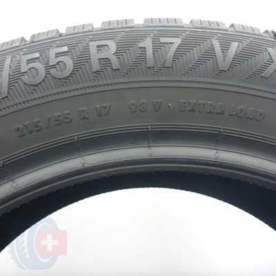 5. Opony 215/55 R17 2x GISLAVED 98V XL EuroFrost6 Zimowe 2022, 2023 Jak Nowe 7-7,2mm