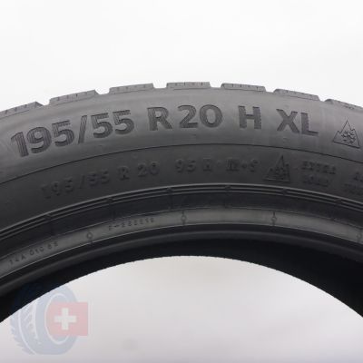 6. Opony 195/55 R20 2x CONTINENTAL 91H WinterContact TS 870P Zimowe 2023 7,8-8,5mm