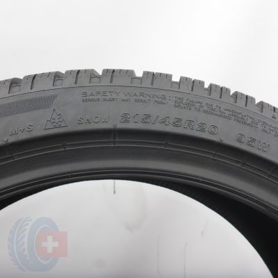 8. Opony 215/45 R20 4x BRIDGESTONE 95W XL Blizzak 6 Enliten Zimowe 2025 8,2-7,8mm WIE NEU 