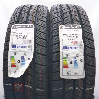 Opony 195/75 R16C 2x CONTINENTAL 107/105R VanContact Winter Zimowe 2022 