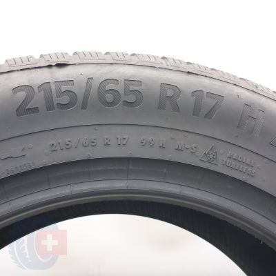 6. Opony 215/65 R17 2x CONTINENTAL 99H WinterContact TS 870 P SEAL  Zimowe 2023/25 8,8-8,2mm
