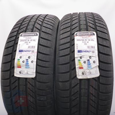 6. Opony 255/55 R19 4x CONTINENTAL 111V XL WinterContact TS870P Zimowe 2022 Nieużywane