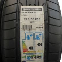 2. 4 x BRIDGESTONE 225/50 R16 92W Potenza RE050 BMW RunFlat Lato 2016 Jak Nowe