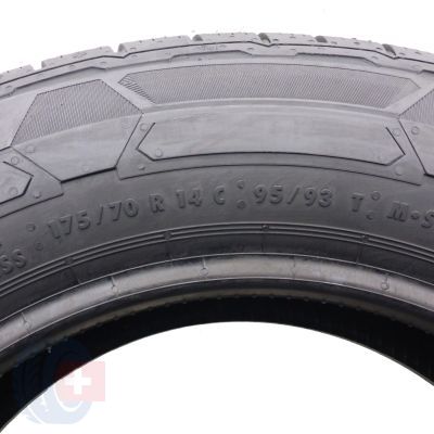 7. Opony 175/70 R14C 4x CONTINENTAL 95/93T VanContact Winter Zimowe Jak Nowe Nieużywane 2020 
