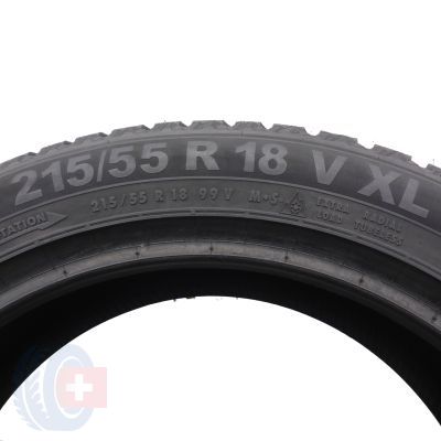 4. Opony 215/55 R18 2x SEMPERIT 99V XL Speed-Grip 5 Zimowe 2021 Jak Nowe 7-7,5mm