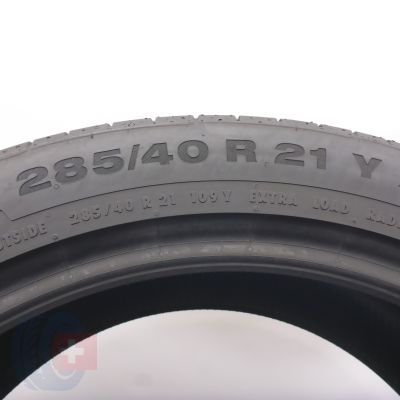 4. Opony 285/40 R21 2x CONTINENTAL 109Y XL ContiSportContact 5 AO Letnie 2022 7mm