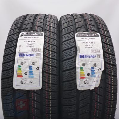 5. Opony 215/60 R16C 4x CONTINENTAL 103/101T VanContact Winter Zimowe 2024 Nieużywane 
