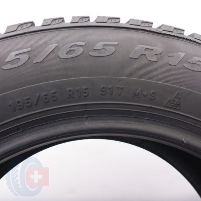 6. Opony 195/65 R15 4x PIRELLI 91T Winter Cinturato Zimowe 2016 7-8mm