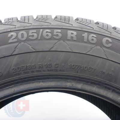 6. Opony 205/65 R16C 4x CONTINENTAL 107/105T VancoWinter 2 Zimowe 2020, 2021 6,8-7,5mm
