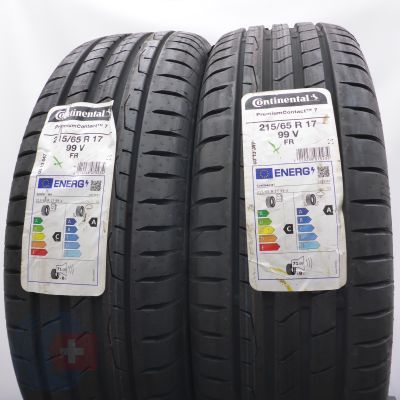 4. Opony 215/65 R17 4x CONTINENTAL 99V PremiumContact 7 Letnie 2023 Nieużywane