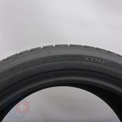 4. Opony 225/45 R18 2x BRIDGESTONE 91Y Turanza T005 Letnie 2022 7,2mm