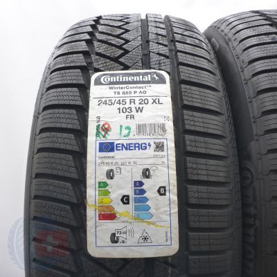 2. Opony 245/45 R20 2x CONTINENTAL 103W XL WinterContact TS 850 P A0  Zimowa 2019 
