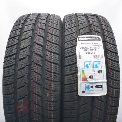 Opony 215/60 R16C 2x CONTINENTAL 103/101T VanContact Winter Zimowe 2019/20 