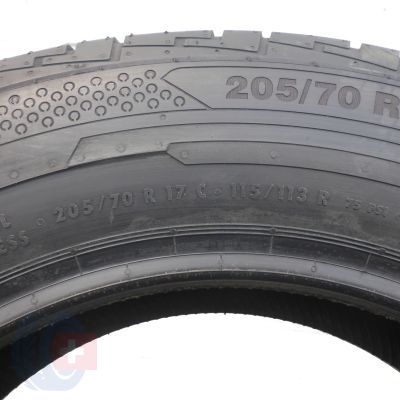 4. 2 x CONTINENTAL 205/70 R17C 115/113R ContiVanContact 100 Lato 2018 Jak Nowe Nieużywane 