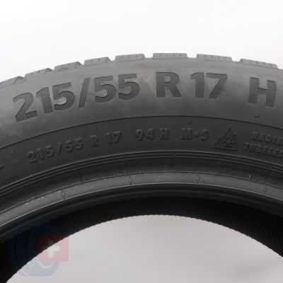 5. Opony 215/55 R17 2x CONTINENTAL 94H WinterContact TS870P Zimowe 2023 8,2mm