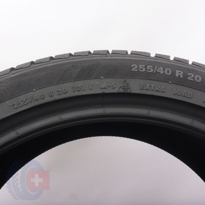 9. Opony 255/40 R20 4x CONTINENTAL 101V XL ContiWinterContact TS830 P M0 Zimowe 2023 6,8-7,5mm