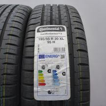 2. Opony 195/55 R20 2x CONTINENTAL 95H XL ContiEcoContact5 Letnie 2023 Nieużywane
