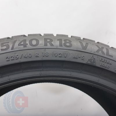 7. Opony 225/40 R18 4x CONTINENTAL 92V XL WinterContact TS 870 P Zimowe 2022 8,5-8mm