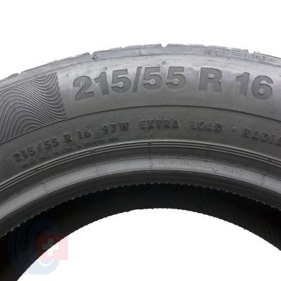 7. Opony 215/55 R16 4x CONTINENTAL 97W XL ContiPremiumContact 5 Letnie 2018 Nieużywane