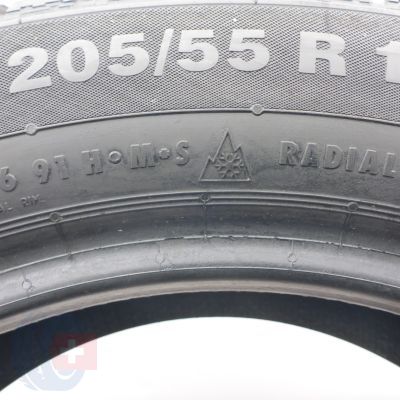2. Opony 205/55 R16 2x CONTINENTAL 91H ContiWinterContact TS830P MO Zimowe 2017 6,7-7mm 