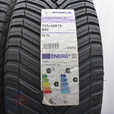 3. Opony 225/40 R19 2x MICHELIN 93Y XL CrossClimate 2 Wielosezonowe 2021/23 
