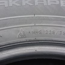 2. Opony 225/75 R16C 2x NOKIAN 121/120R Hakkapeliitta C3 Zimowe 2017 7,5-7,8mm