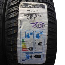 2. 4 x UNIROYAL 185/55 R14 80T MS plus 77  Zima 2014/2015 
