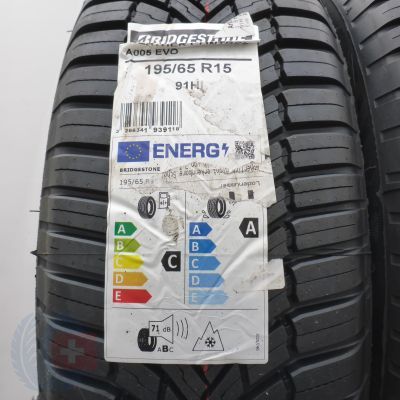 2. Opony 195/65 R15 4x BRIDGESTONE 91H Weather Control A005 evo Wielosezonowe 2026 