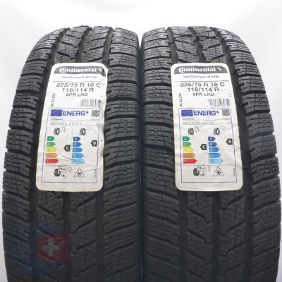 Opony 225/75 R16C 2x CONTINENTAL 116/114R VanContact Winter Zimowe 2022 Nieużywane