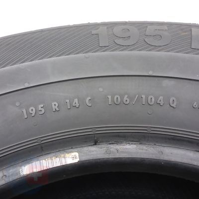 6. Opony 195/80 R14C 2x BARUM 106/104Q  Vanis 2 Letnie 2013 9mm