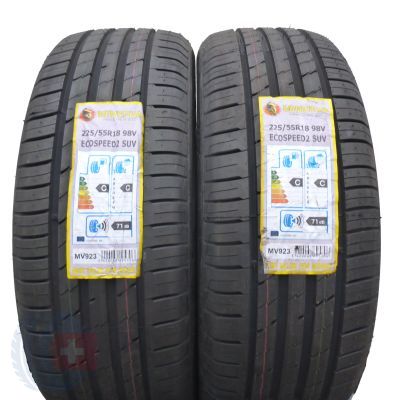 2 x MINERVA 225/55 R18 98V Ecospeed 2 SUV Lato 2019 Jak Nowe Nieużywane 