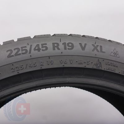 5. Opony 225/45 R19 2x CONTINENTAL 96V XL WinterContact Ts870P Zimowe 2022 7-8mm