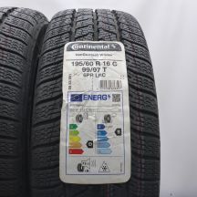 2. Opony 195/60 R16C 2x CONTINENTAL 99/97T VanContact Winter Zimowe 2022
