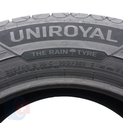 6. Opony 215/60 R16C 4x UNIROYAL 103/101T RainMax 3 letnie 2019 Jak Nowe