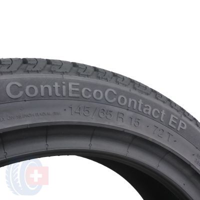 7. 4 x CONTINENTAL 145/65 R15 72T ContiEcoContact EP Lato 2014 Nieużywane 