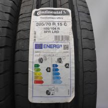 2. Opony 205/70 R15C 4x CONTINENTAL 106/104R VanContact Ultra Letnie 2022 Nieużywane